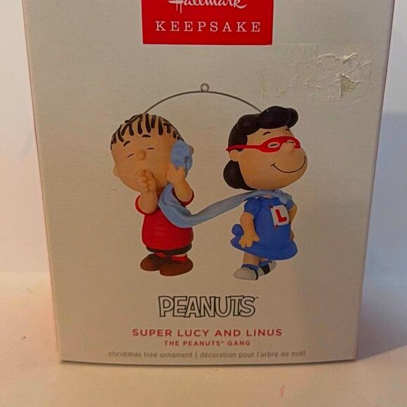 Hallmark Peanuts Super Lucy and Linus Ornament 2024 Peanut Gang - Picture 2 of 7